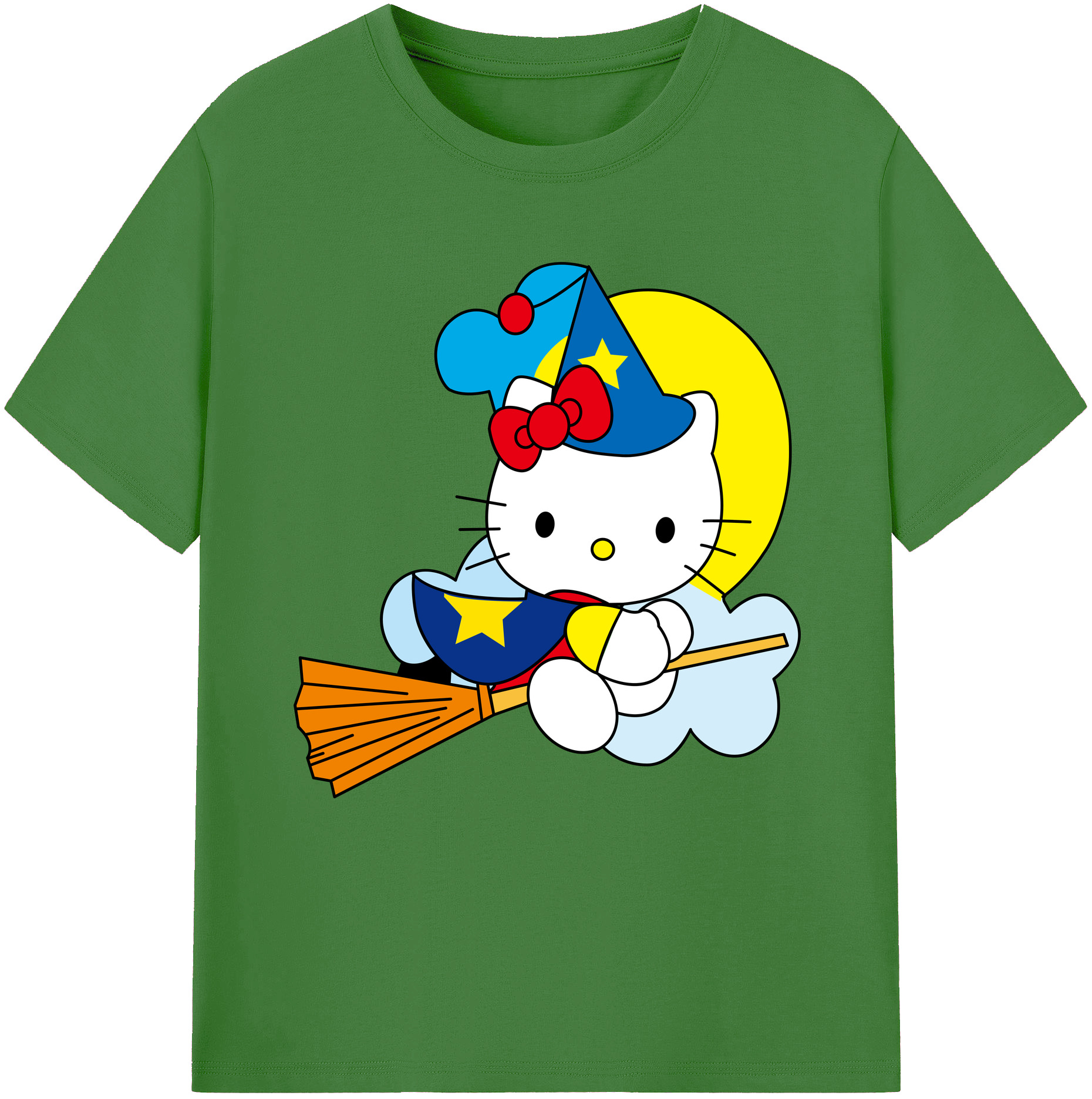 （画像用） Hello Kitty ハローキティ レディースカジュアルプリントTシャツ（綿100％）